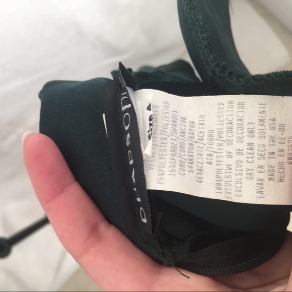 VTG 90s green velvet asian-style gown - Picture 6 of 7